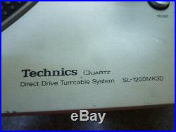 Turntable Technics SL-1200MK3D Record Player DJ Technics Direct Drive