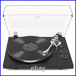 Turntables Belt-Drive Record Player with Wireless Output Connectivity, Vinyl Turntables Belt-Drive Record Player with Wireless Output Connectivity, Vinyl