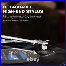 Turntables Belt-Drive Record Player with Wireless Output Connectivity, Vinyl