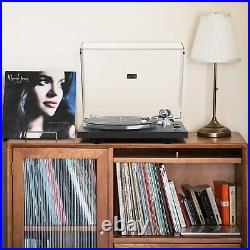 Turntables Belt-Drive Record Player with Wireless Output Connectivity, Vinyl Turntables Belt-Drive Record Player with Wireless Output Connectivity, Vinyl