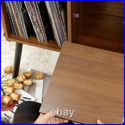 UODERS Record Player Table, Mid-Century Record Player Stand Vinyl Storage Hold