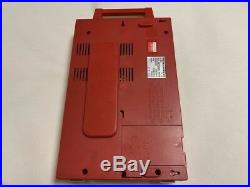 Used! Columbia GP-3 Red Portable Record Player Battery Drive AC100V withBox
