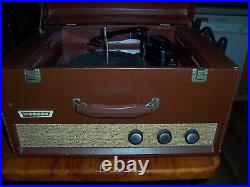 VINTAGE 1950's WEBCOR MUSICALE PHONOGRAPH RECORD PLAYER MODEL LP 1656-1 WORKS