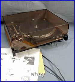 VINTAGE DUAL CS 1264 TURNTABLE VINYL RECORD PLAYER WithPLASTIC DUST COVER