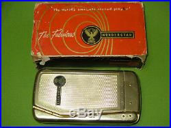 VINTAGE Emerson Baird Wondergram Pocket Phonograph Record Player 1960's WITH BOX