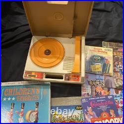 VTG 1979 Fisher Price Record Player Phonograph Turntable & RecordsNeeds Needle VTG 1979 Fisher Price Record Player Phonograph Turntable & RecordsNeeds Needle