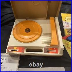 VTG 1979 Fisher Price Record Player Phonograph Turntable & RecordsNeeds Needle VTG 1979 Fisher Price Record Player Phonograph Turntable & RecordsNeeds Needle