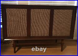 VTG 50s 60s Stereophonic Stereo Console Record Player MCM Sears Danish Modern