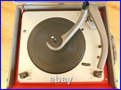 VTG COLUMBIA RECORD PLAYER 4 SPD. AUTOMATIC TUBE AMP RESTORED Watch Play