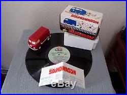 VW combi Jouet TAMCO SOUNDWAGON + BOX record player 1970's 70's Japan