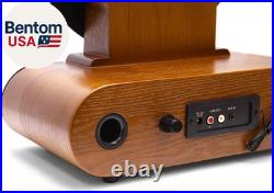 Vert Vertical Vinyl Record Player FM Radio, Bluetooth, AUX, USB Alarm Clock