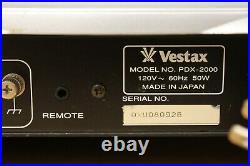 Vestax PDX-2000 DJ Turntable Analog Record Player DMC Perfect Working Condition