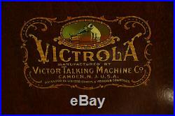 Victor 1920 Mahogany Victrola Wind Up Record Player Phonograph Model VV-X #31879