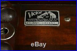 Victor Mahogany Antique Victrola Record Player Phonograph VV-XIV 10#30732