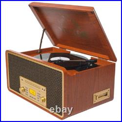 Victor Monument 8-in-1 Wood Music Center Mahogany Refurbished Grade Very Good