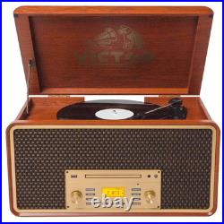 Victor Monument 8-in-1 Wood Music Center Mahogany Refurbished Grade Very Good