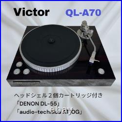 Victor QL-A70 Direct Drive Turntable Record Player withCartridge Working