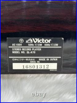 Victor QL-A70 Direct Drive Turntable Record Player withCartridge Working