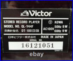 Victor QL-Y44F Record Player Turntable Vintage Working