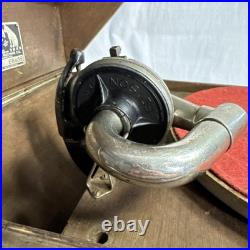 Victor VV-50 Talking Machine Suitcase Phonograph Record Player Needs Work