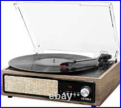 Victrola 3-In-1 Bluetooth Record Player with Built in Speakers and 3-Speed Turnt