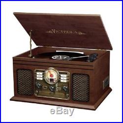 Victrola 6-In-1 Nostalgic Bluetooth Record Player With 3-Speed Turntable