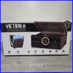 Victrola 6-in-1 Record Player Bluetooth Turntable with Stand New Sealed