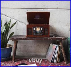 Victrola 8-in-1 Bluetooth Record Player & Multimedia Center, Built-in Stereo Victrola 8-in-1 Bluetooth Record Player & Multimedia Center, Built-in Stereo