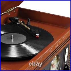 Victrola Aviator 8-in-1 Bluetooth Record Player in Mahogany Factory Direct