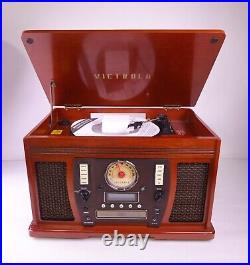 Victrola Aviator Signature 8-in-1 Record Player Vta-754b-mah New Open Box