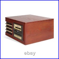 Victrola Ellington Wood Record Player Mahogany