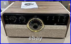 Victrola Empire Mid-Century 6-in-1 Turntable with 3 Speed Record Walnut