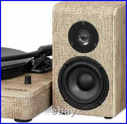 Victrola Hampton Wooden Bluetooth Turntable with 50W Stereo Speakers
