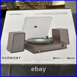 Victrola Harmony Turntable System, Bluetooth, Wired Bookshelf Speakers