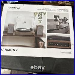 Victrola Harmony Turntable System, Bluetooth, Wired Bookshelf Speakers