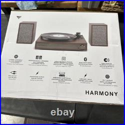 Victrola Harmony Turntable System, Bluetooth, Wired Bookshelf Speakers