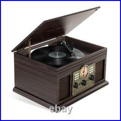 Victrola Hawthorne 7-in-1 Wood Record Player Factory Direct