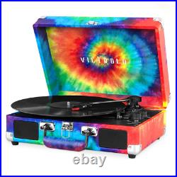 Victrola Journey Bluetooth Suitcase Record Player 3-Speed Turntable MultiColor