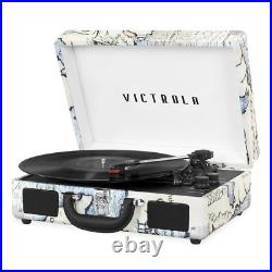Victrola Journey Bluetooth Suitcase Record Player 3-Speed Turntable White