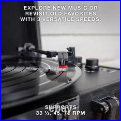 Victrola Journey Bluetooth Suitcase Record Player Black