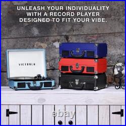 Victrola Journey Bluetooth Suitcase Record Player Black