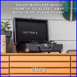 Victrola Journey Bluetooth Suitcase Record Player Black