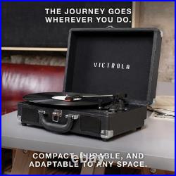 Victrola Journey Bluetooth Suitcase Record Player Black