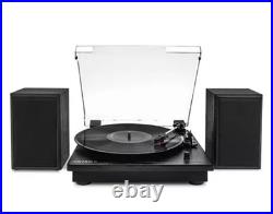 Victrola Montauk Bluetooth Turntable System Black Vinyl Record Player