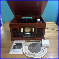 Victrola Navigator 8-in-1 Bluetooth Record Player 3Speed Turntable CD no remote