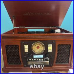 Victrola Navigator 8-in-1 Bluetooth Record Player 3Speed Turntable CD no remote