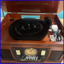 Victrola Navigator 8-in-1 Bluetooth Record Player 3Speed Turntable CD no remote