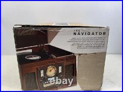 Victrola Navigator 8-in-1 Classic Bluetooth Record Player Mahogany