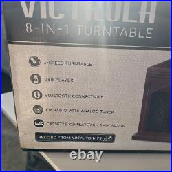 Victrola Navigator 8-in-1 Classic Bluetooth Record Player with USB Encoding and Victrola Navigator 8-in-1 Classic Bluetooth Record Player with USB Encoding and