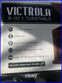 Victrola Navigator 8-in-1 Classic Bluetooth Record Player with USB Encoding and Victrola Navigator 8-in-1 Classic Bluetooth Record Player with USB Encoding and